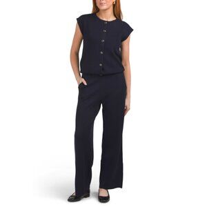 CYRUS Eclipse Waffle Top And Full Needle Pants Set